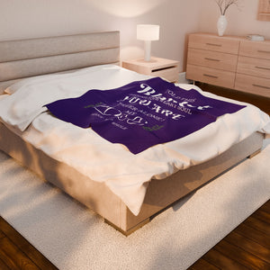 Velveteen Plush Blanket,Get Well Gifts for Women 50" × 60"