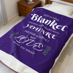 Velveteen Plush Blanket,Get Well Gifts for Women 50" × 60"