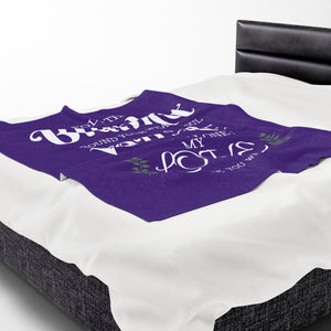 Velveteen Plush Blanket,Get Well Gifts for Women 50" × 60"