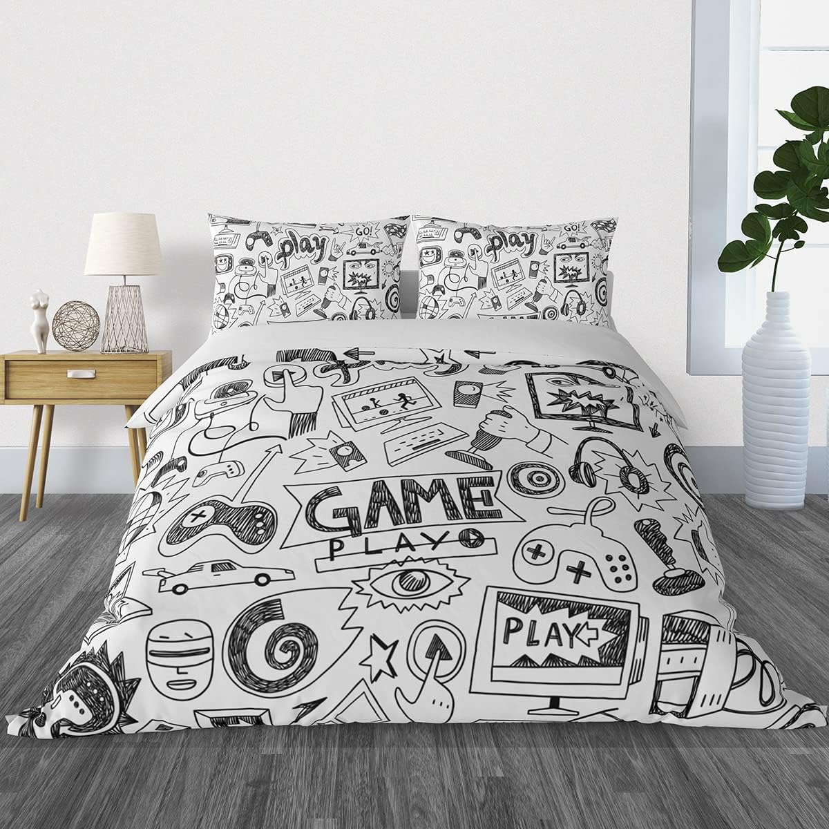 Kids Video Gaming Comforter Sets Games Bedding Set