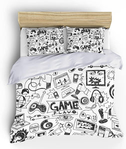 Kids Video Gaming Comforter Sets Games Bedding Set