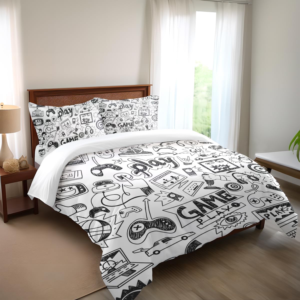 Kids Video Gaming Comforter Sets Games Bedding Set