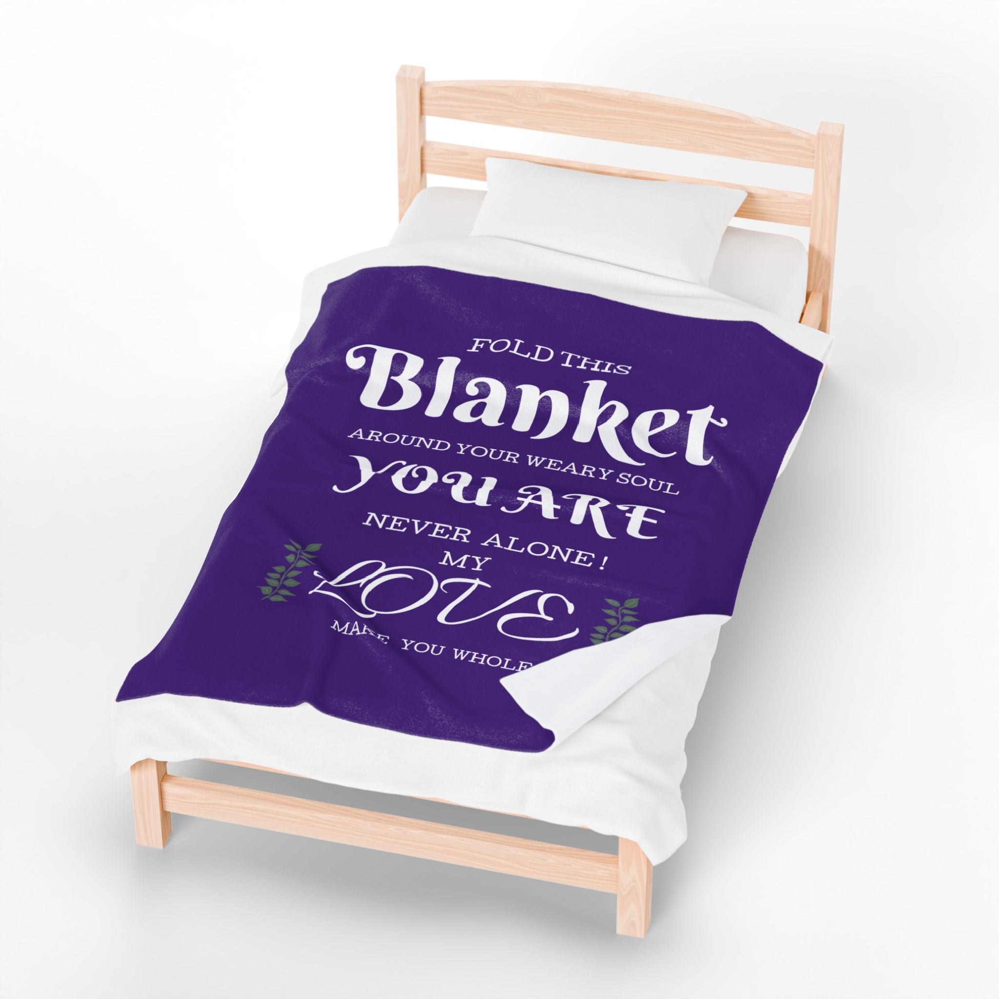 Velveteen Plush Blanket,Get Well Gifts for Women 50" × 60"