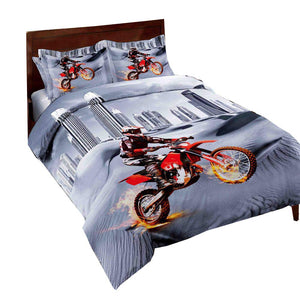 Dirt Bike Comforter Sets Racing Motocross Sports Bedding Sets