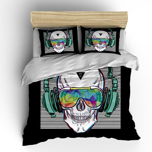 Music Skull Comforter Sets Boys