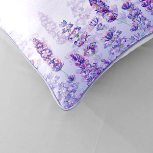 Pretty Blonde Girls Purple Comforter Sets