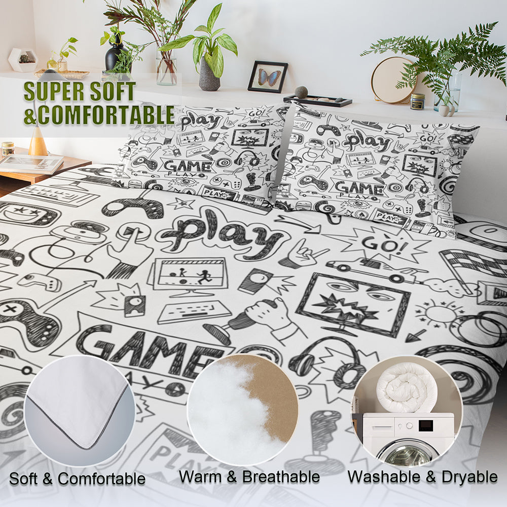 Gaming Comforter Sets for Boys Teens Kids