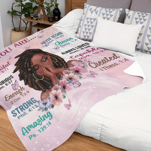 Inspirational Positive Thoughts  Soft Fleece Throw Blanket 50X60