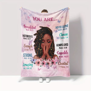 Inspirational Positive Thoughts  Soft Fleece Throw Blanket 50X60