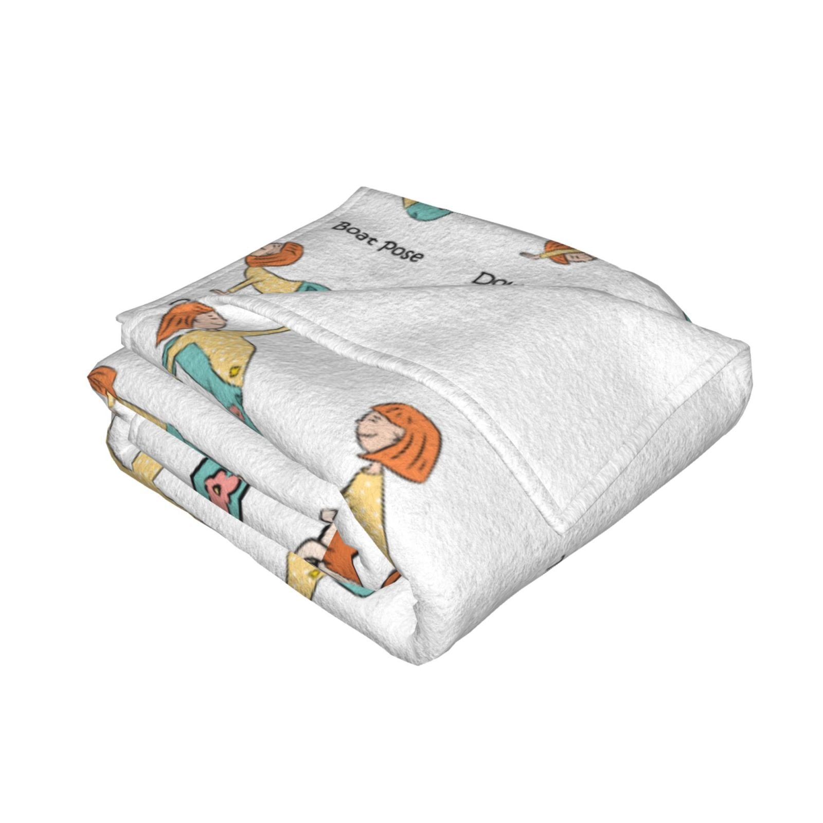Girl Blanket Yoga Poses Theme