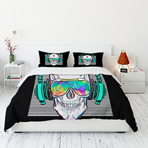 Music Skull Comforter Sets Boys