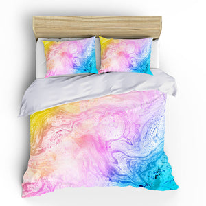 Duvet Cover Set Pastel Decorative Bedding