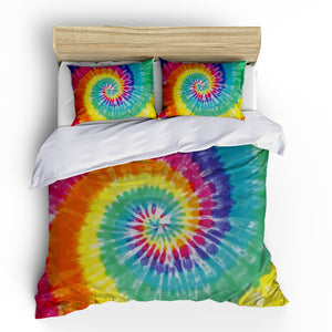 Rainbow Colorful Tie Dye Bedding Duvet Cover Sets