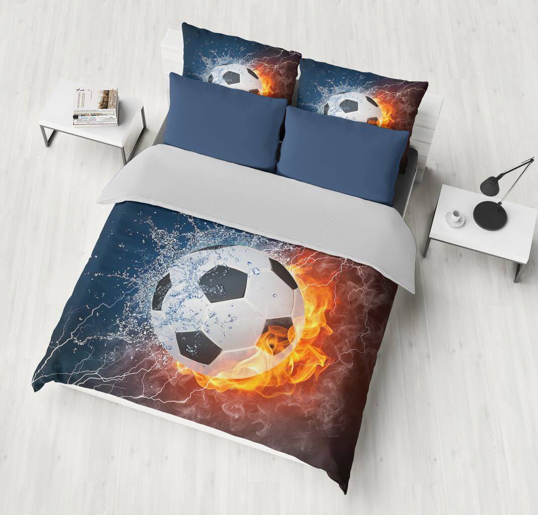 Duvet Cover Set Football Decorative Bedding