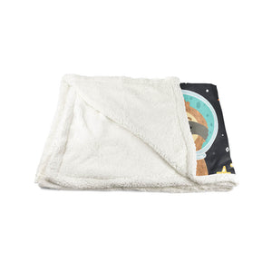 Sloth Space Sherpa Blanket Giftable