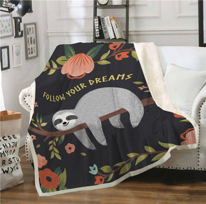 Sloth Sherpa blanket Giftable