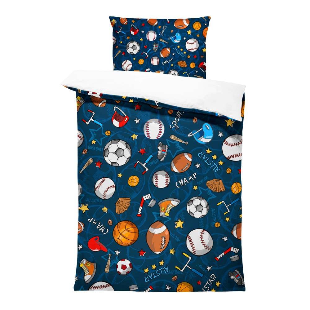 Duvet Cover Set Base and American Football Decorative Bedding